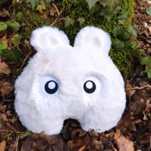 Peluche Française ultra douce Timidoux blanche made in France