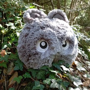peluche timidoux gris taupe forêt